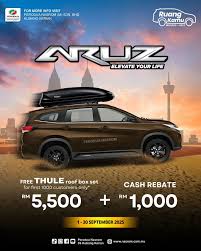 Perodua Aruz 2025: Rekaan Wajah Baru, Pilihan Warna Terkini & Percuma Thule Box + Rebate RM1k