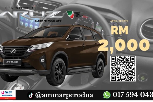 Perodua Aruz Rebate RM2,000: SUV 7-Seater Terbaik Untuk Keluarga Malaysi