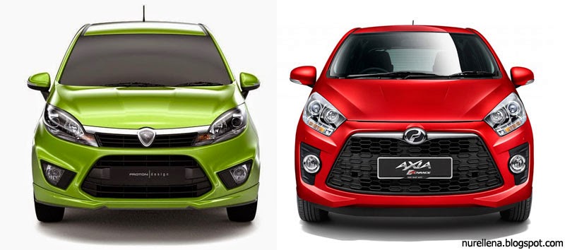 Perodua Axia vs Proton Iriz